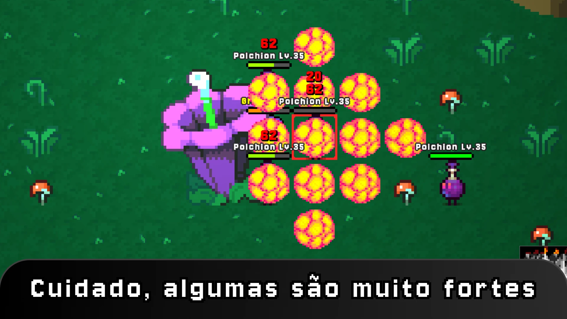 Batalha contra uma criatura poderosa em Nydur Online